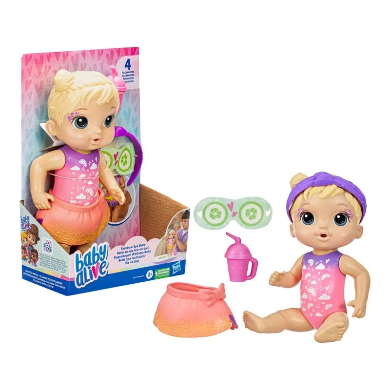 Boneca Articulada - Baby Alive - Brincando de Spa Loira
