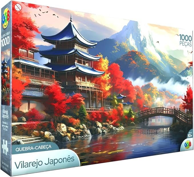 GGB Quebra-Cabeça Vilarejo Japonês 1000 Peças