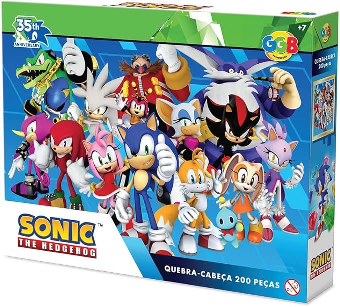 GGB Quebra-Cabeça Sonic 200 Peças