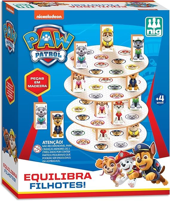 Nig Brinquedos Jogo Equilibra Filhotes Patrulha Canina