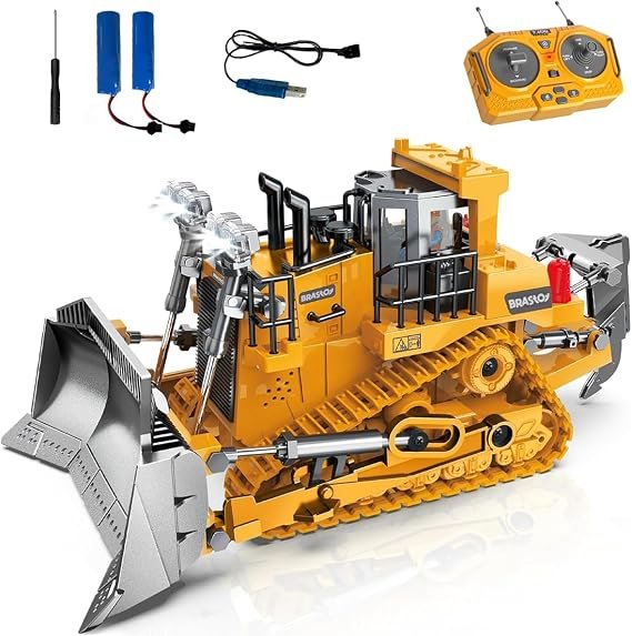 Bulldozer de Controle Remoto 2,4 Ghz - - Aminhão de Construção de Controle Remoto
