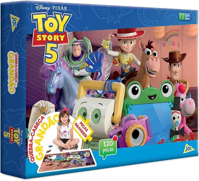 Toyster - Toy Story 5 - Quebra-cabeça Grandão 120 Peças